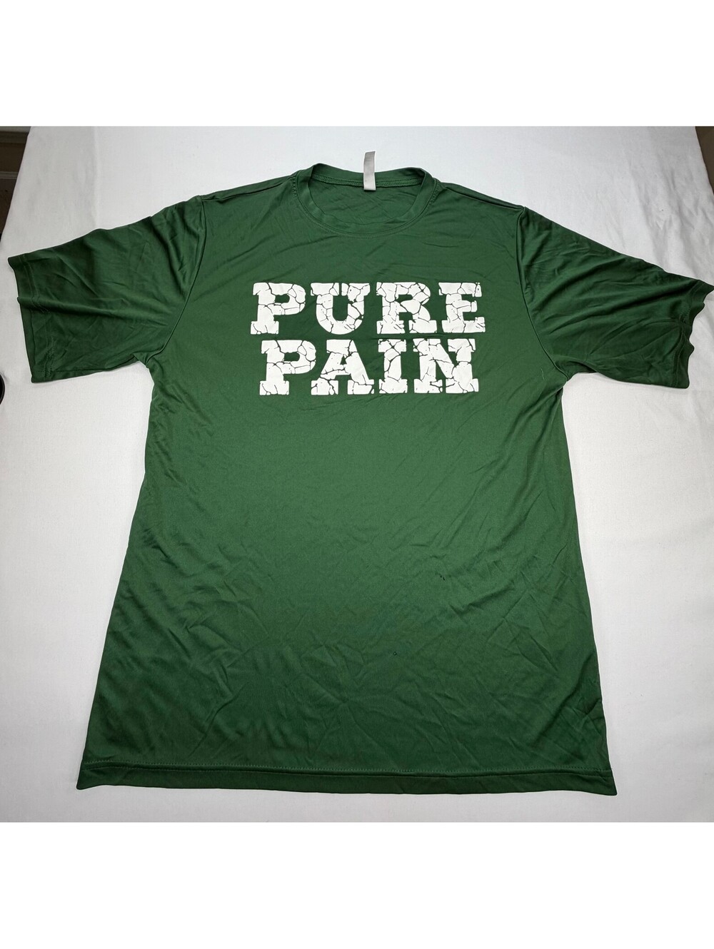 Team 365 Men's Graphic T-Shirt Pure Pain Jersey Athletic Size Large Green